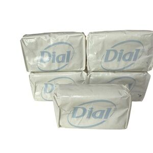 Dial Antibacterial 4ounce Soap Bars Collectible Lot of 5 Bars Unopened  USA